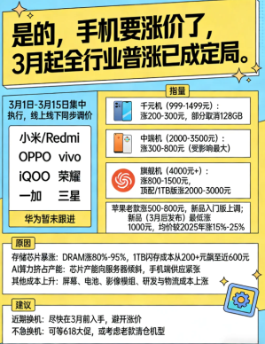 国产手机涨价是真的吗 国产手机涨价原因 国产手机涨价是真的吗 国产手机涨价原因