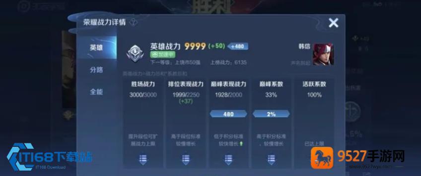 王者荣耀英雄战力分段突破攻略