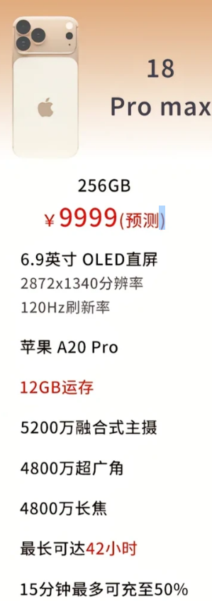 iPhone18Promax发布时间 iPhone18Promax参数配置