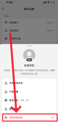 抖音怎么设置隐身在线 抖音设置隐身可以看到对方在线吗