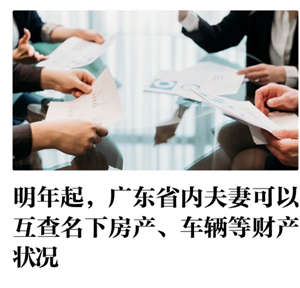 广东省内夫妻将可互查对方名下财产吗 广东省内夫妻怎么查对方名下财产【测评】