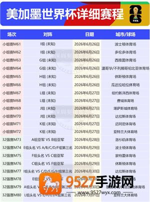 2026年世界杯举办的时间和地点 2026年世界杯赛程