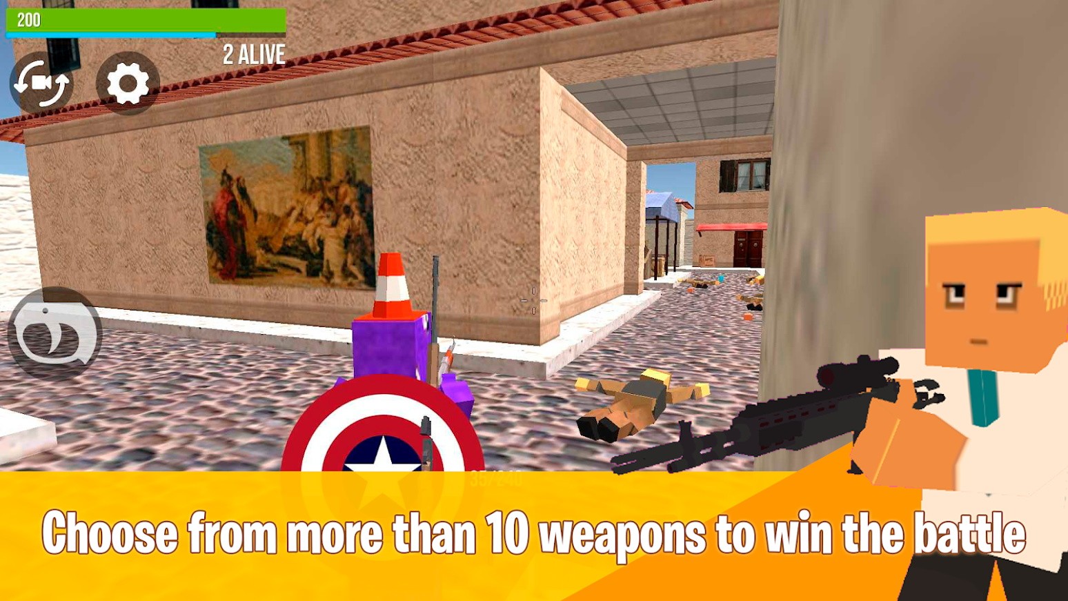 像素射击方块枪战Battle Royale
