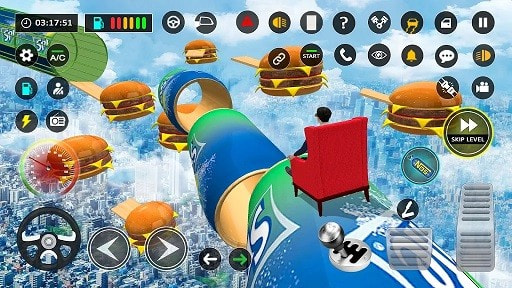 沙发特技赛车游戏(Sofa Games Mega Ramp)
