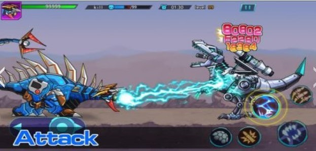 恐龙机器人对战僵尸Dino Robot VS Zombie