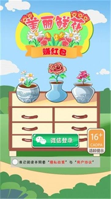 美丽鲜花赚红包