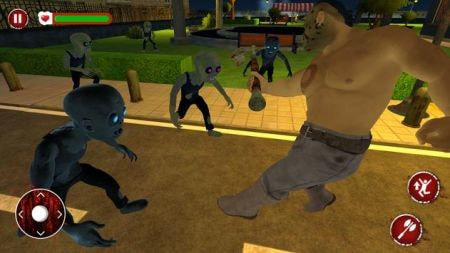 用斧头杀死僵尸(Zombie warfare with axe)