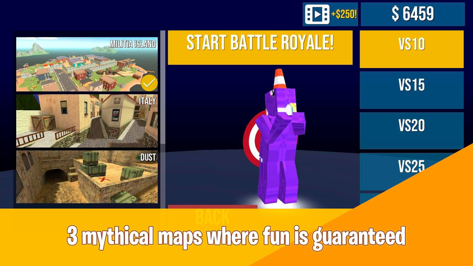 像素射击方块枪战Battle Royale