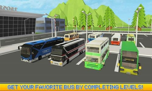 像素巴士司机Blocky City Bus Driver SIM