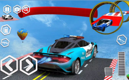 特技警车空中挑战(Police Hero Car Stunts Racing)