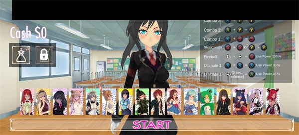 高中女生战斗模拟器(High School Girl Anime Fighter)