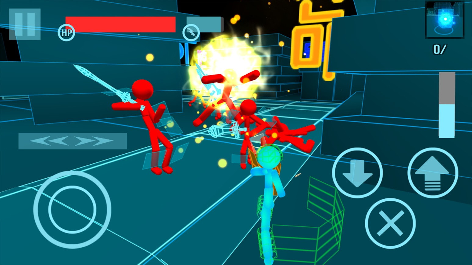 火柴人科技战争Stickman Neon Gun Warriors