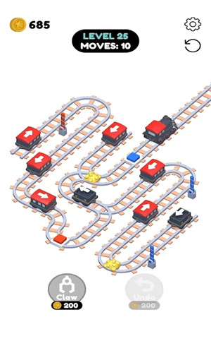 火车铁轨排序挑战(Train Sort Puzzle)