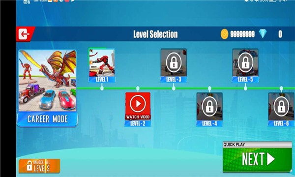 龙机器人方程式赛车(Dragon Robot Formula Car Game)