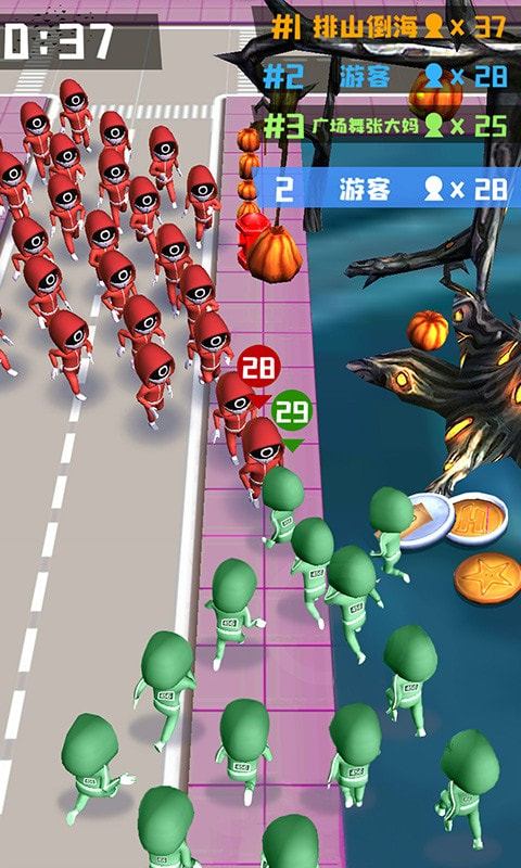 拥挤的都市