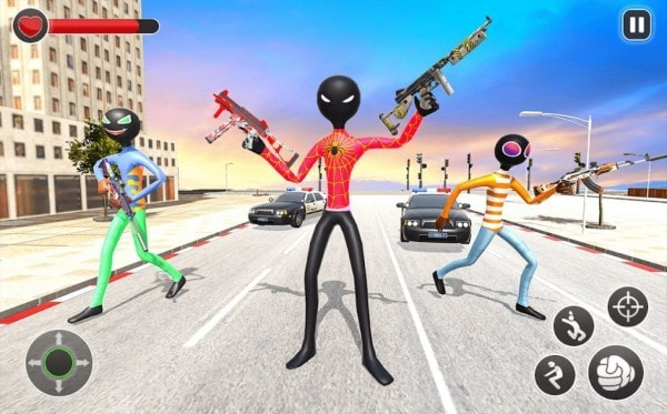 开放世界蜘蛛火柴人(Spider Stickman city battle)