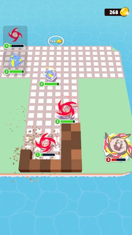 陀螺旋转碰撞(Diggers Clash)