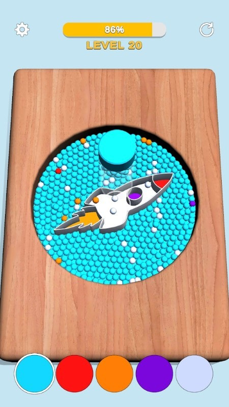 珠珠分类（Sorting Beads: Stencil Fill）