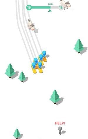 人群滑雪Crowd Ski