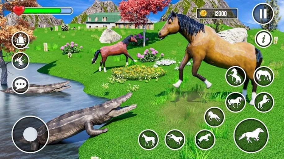 虚拟野马动物模拟器(Wild Horse Family Life Game)