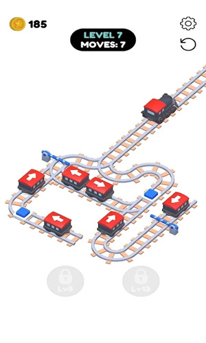 火车铁轨排序挑战(Train Sort Puzzle)