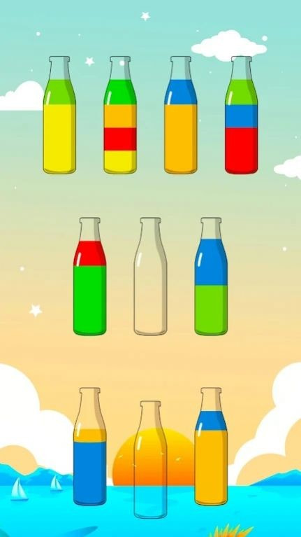 水瓶颜色搭配Color Water Sort